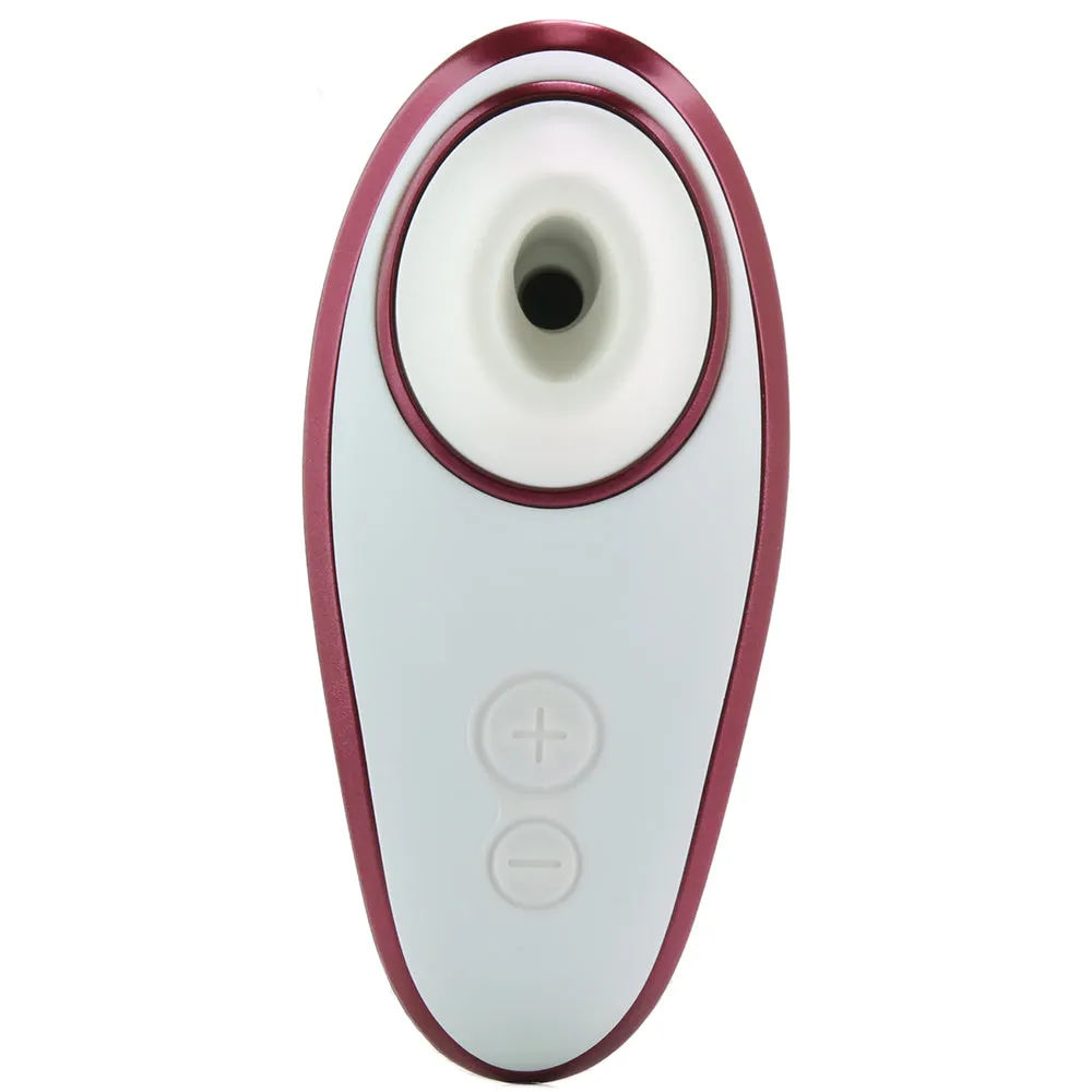 Womanizer Liberty Rechargeable Silicone Compact Travel Pleasure Air Clitoral Stimulator Red Wine