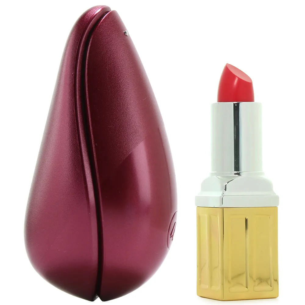 Womanizer Liberty Rechargeable Silicone Compact Travel Pleasure Air Clitoral Stimulator Red Wine