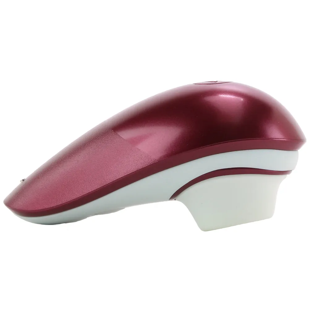 Womanizer Liberty Rechargeable Silicone Compact Travel Pleasure Air Clitoral Stimulator Red Wine