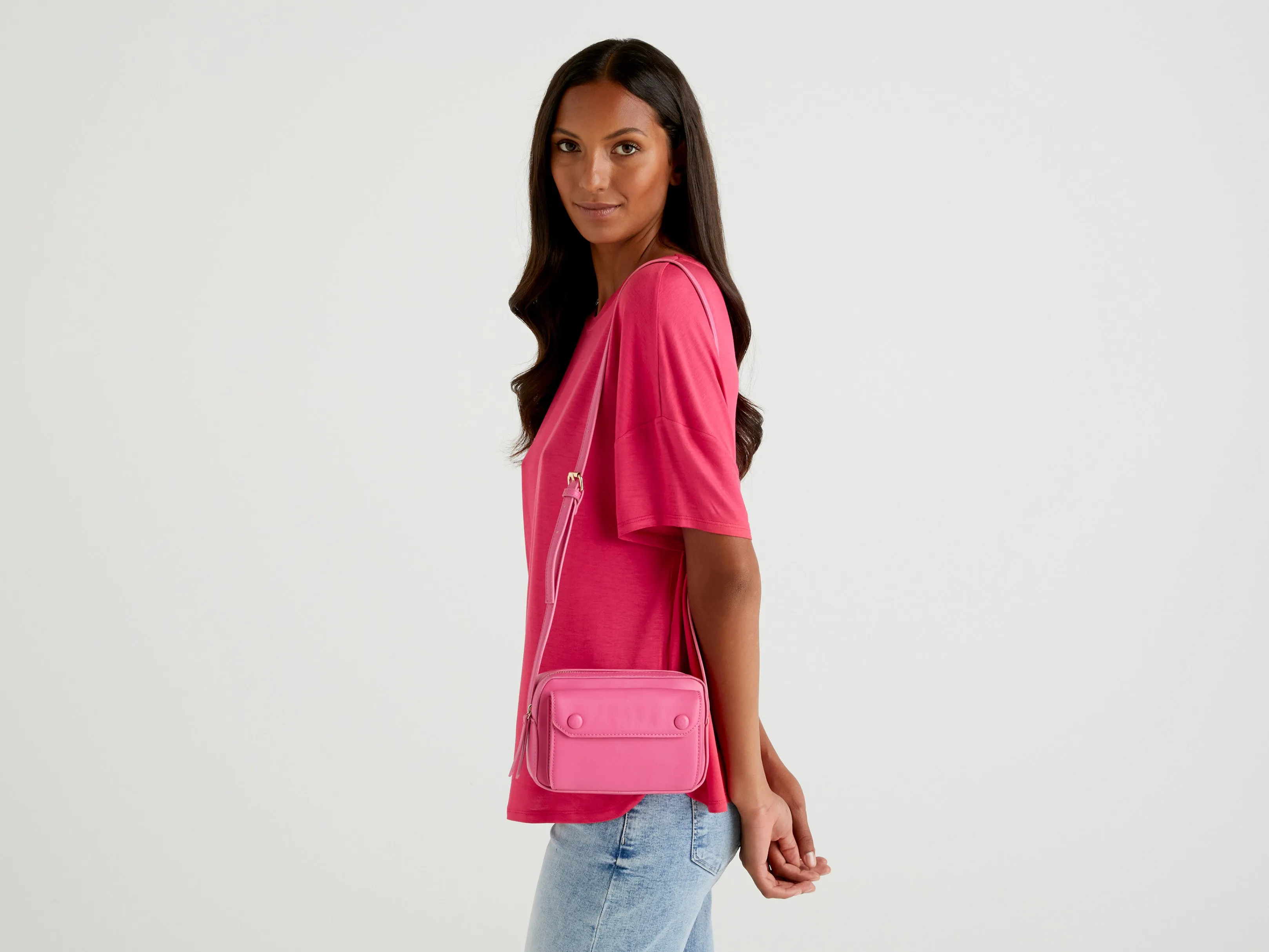 Womens Pocket Design Crossbody Bag
