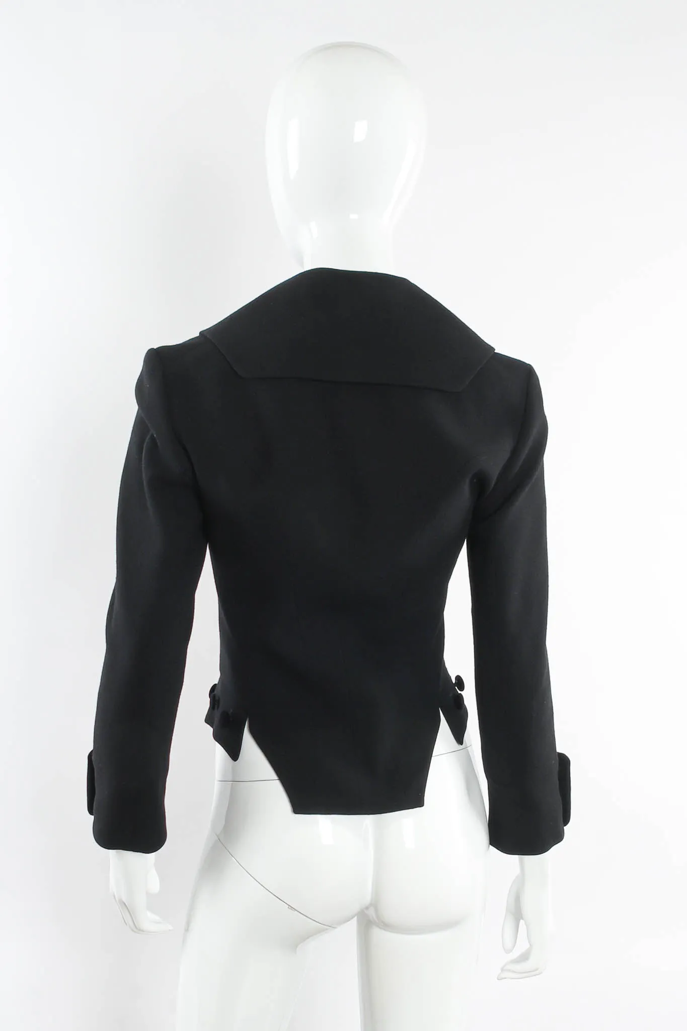 Wool Tuxedo Crop Jacket
