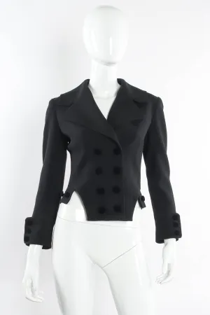 Wool Tuxedo Crop Jacket