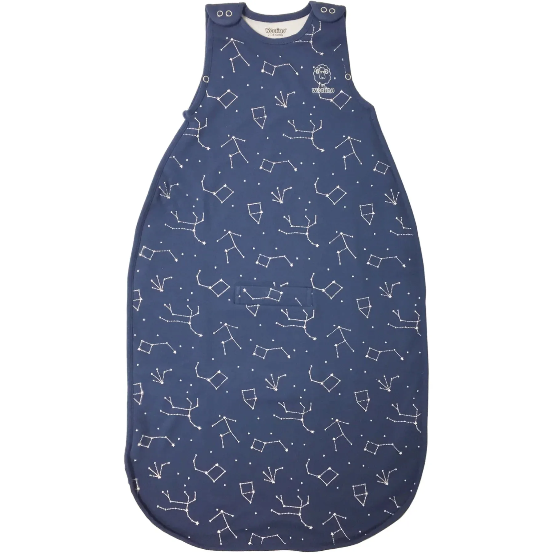 Woolino 4 Season Ultimate Merino Wool Baby Sleep Bag - Night Sky