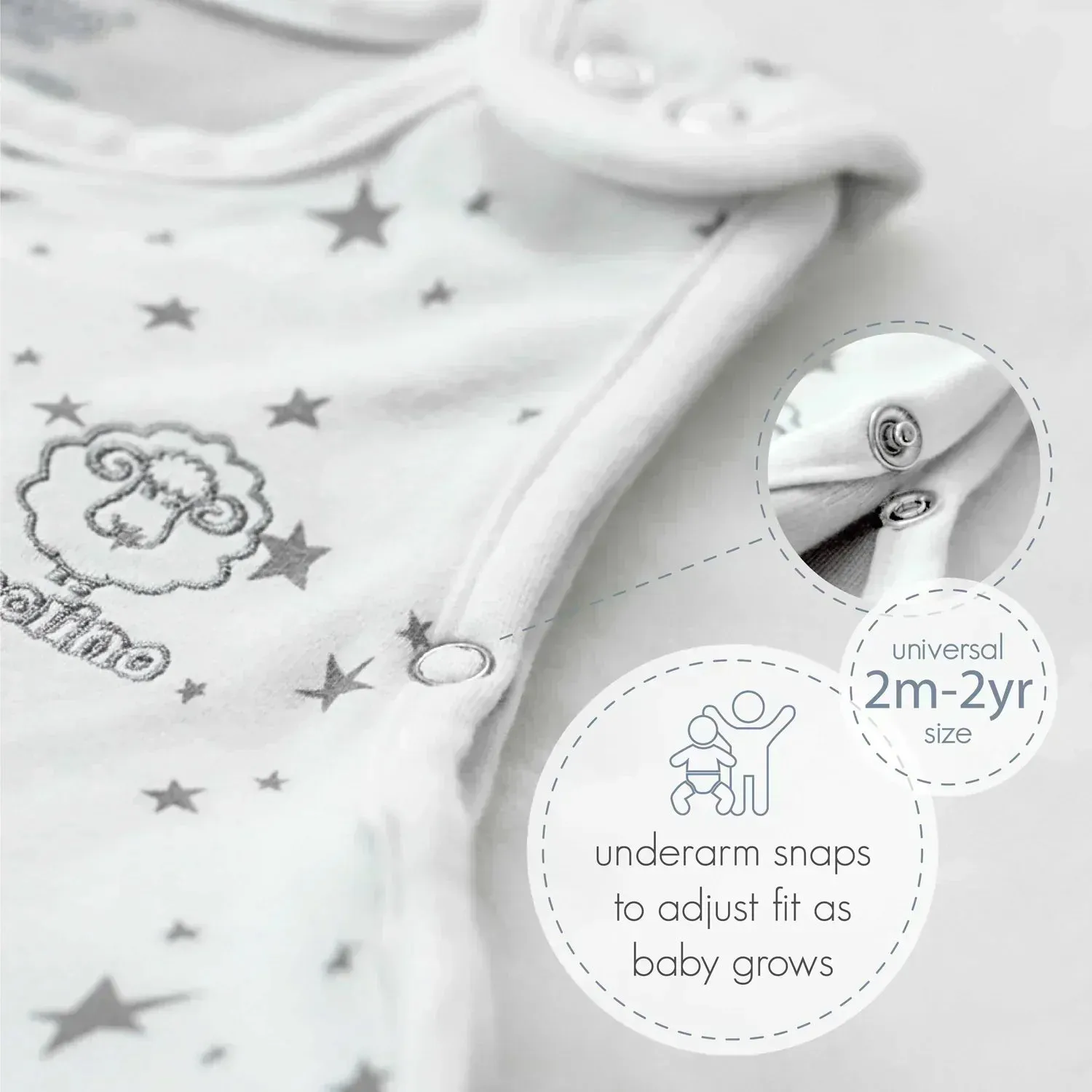 Woolino 4 Season Ultimate Merino Wool Baby Sleep Bag - Succulent
