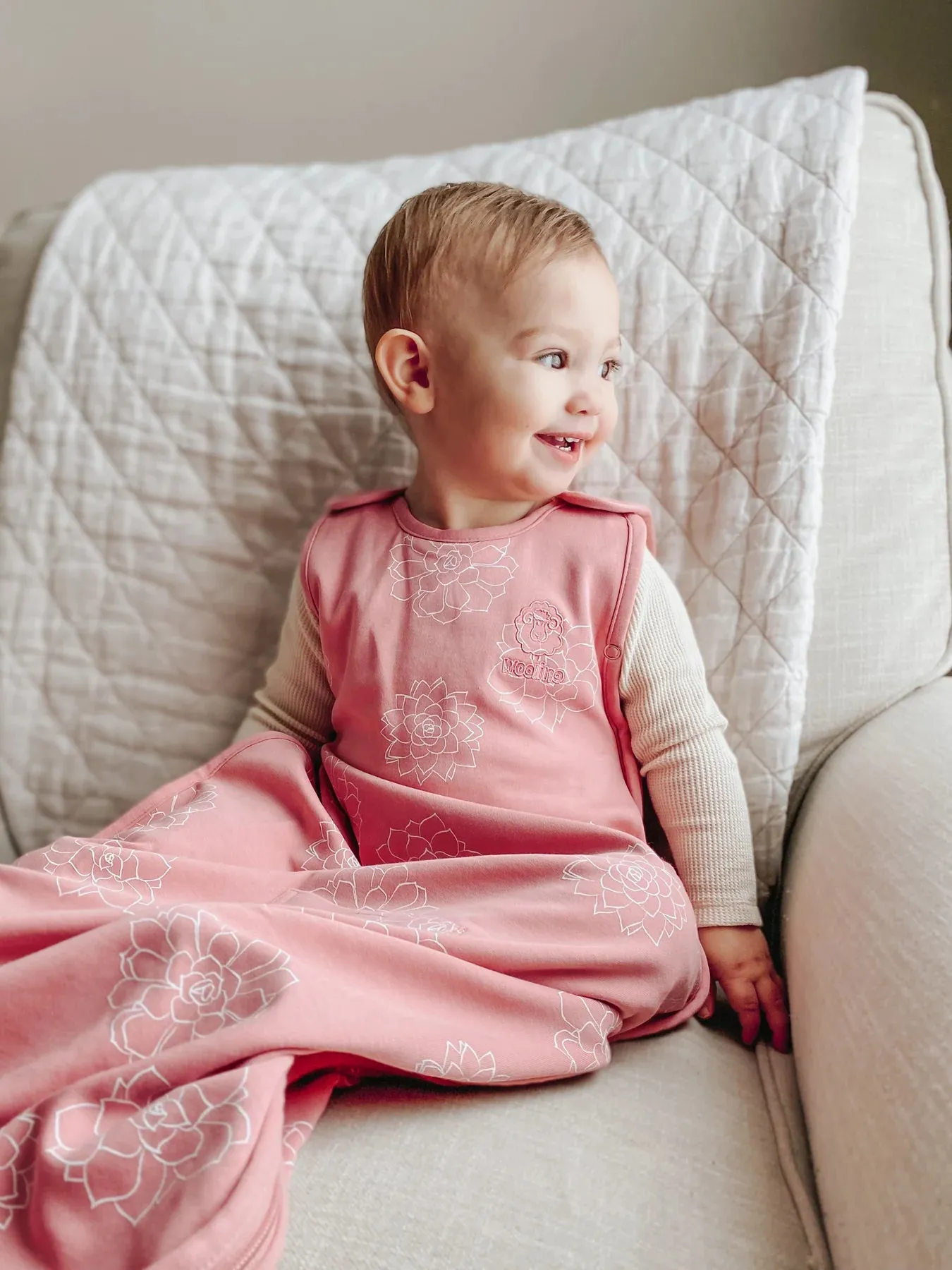 Woolino 4 Season Ultimate Merino Wool Baby Sleep Bag - Succulent