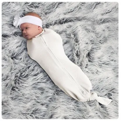 Woombie Organic Merino Mod Swaddle - Bisque