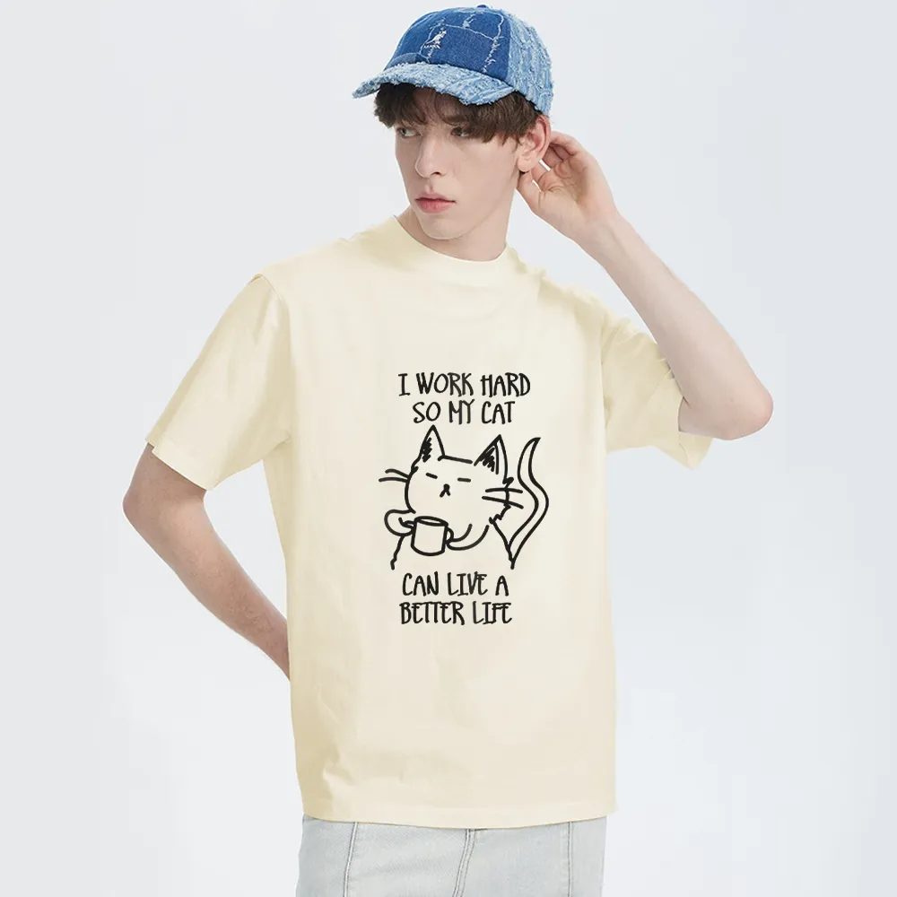 Working Hard For Cats T-Shirt