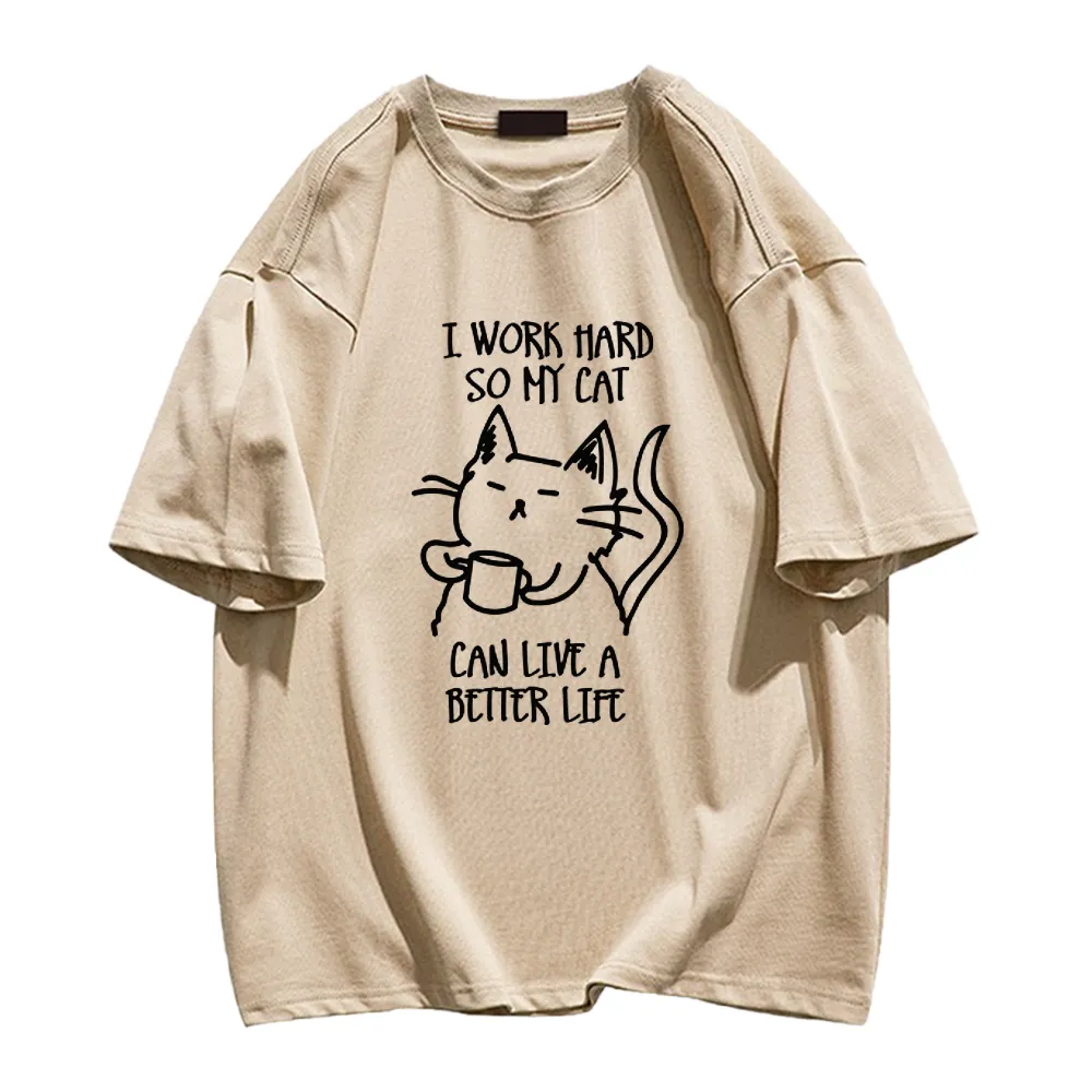 Working Hard For Cats T-Shirt