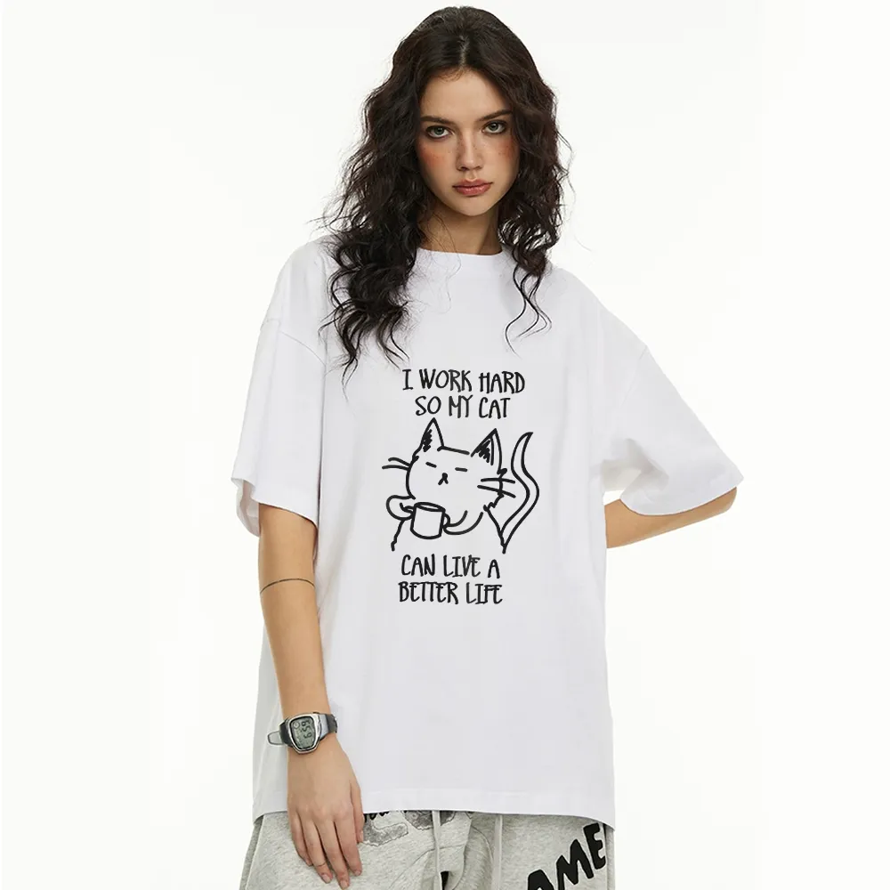 Working Hard For Cats T-Shirt