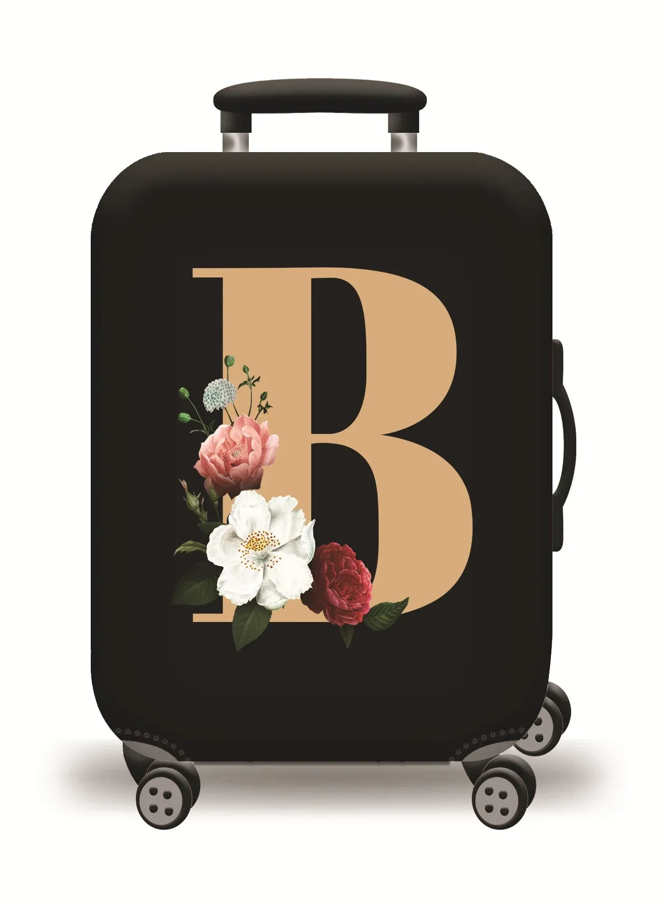 World Map Luggage Protective Cover - Elastic Suitcase Protector for 18-32 inch Bags