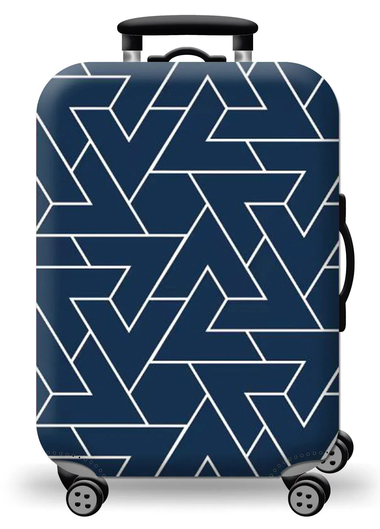 World Map Luggage Protective Cover - Elastic Suitcase Protector for 18-32 inch Bags
