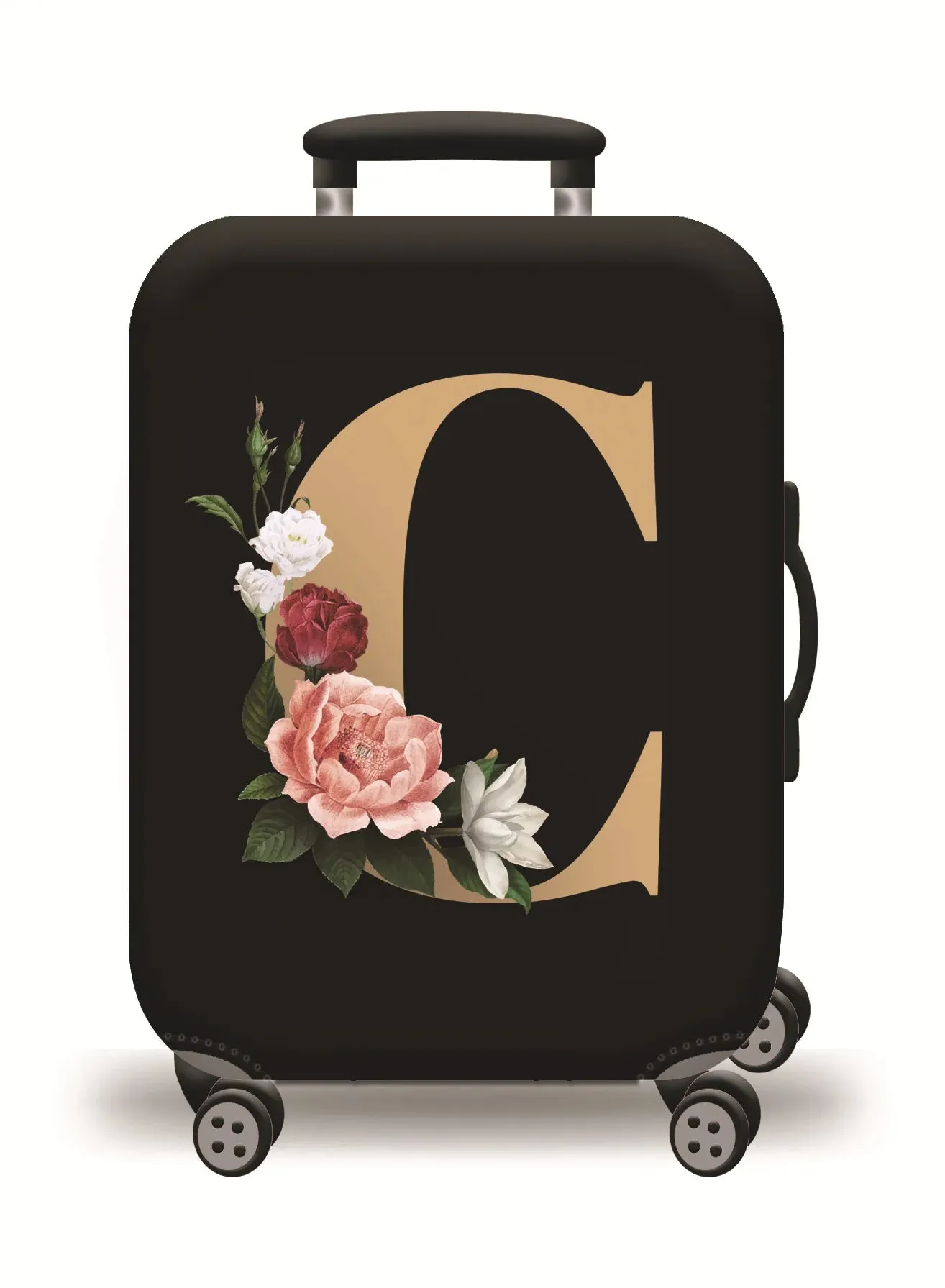World Map Luggage Protective Cover - Elastic Suitcase Protector for 18-32 inch Bags
