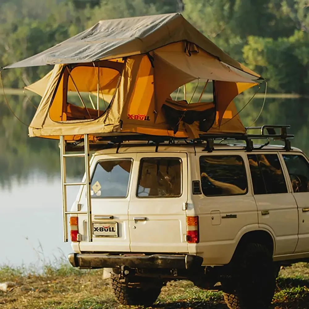 X-BULL 3 Person Magtower Roof Top Tent with Ladder & Mattress