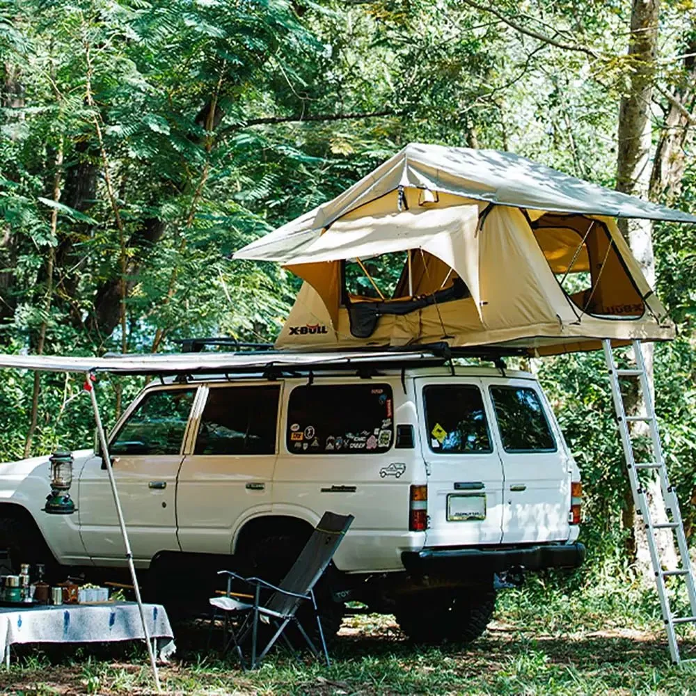 X-BULL 3 Person Magtower Roof Top Tent with Ladder & Mattress