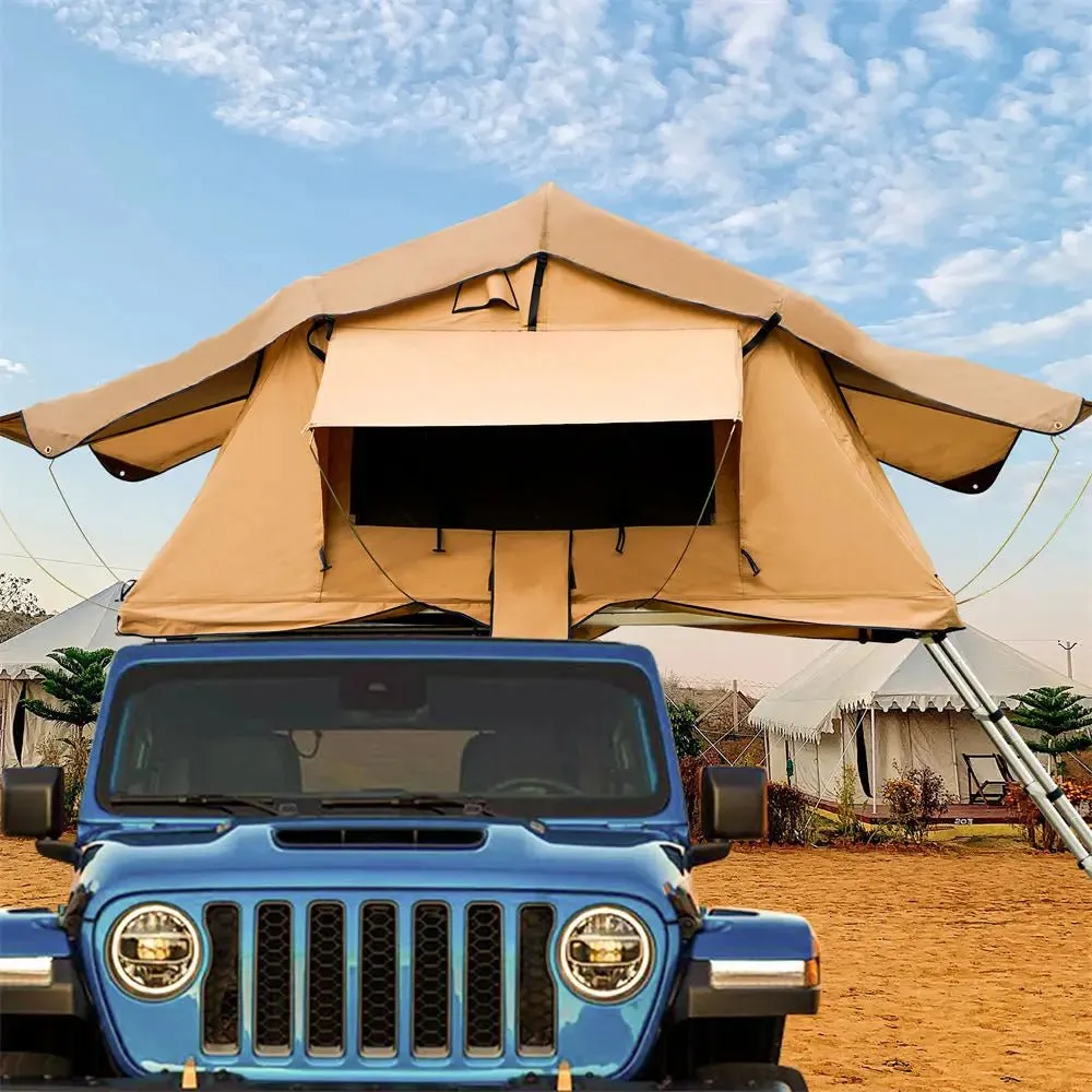 X-BULL 3 Person Magtower Roof Top Tent with Ladder & Mattress