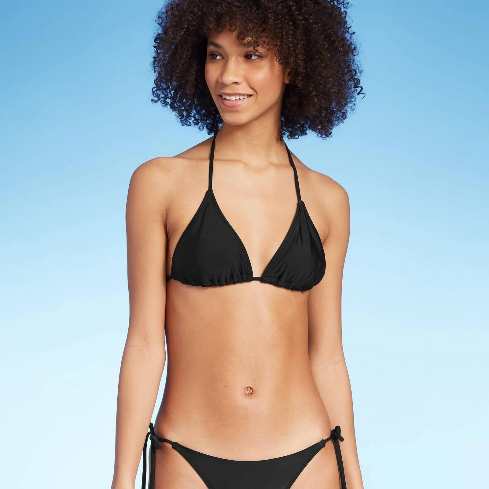 Xhilaration Juniors' String Triangle Bikini Top AFW00