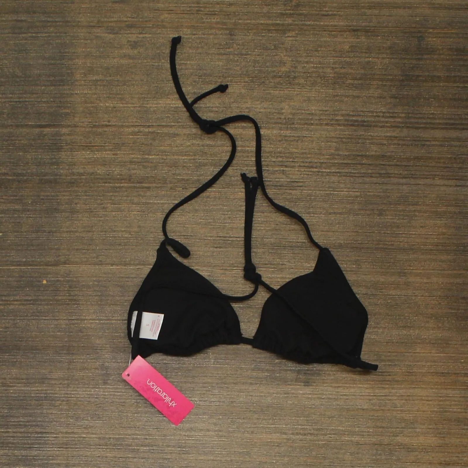 Xhilaration Juniors' String Triangle Bikini Top AFW00
