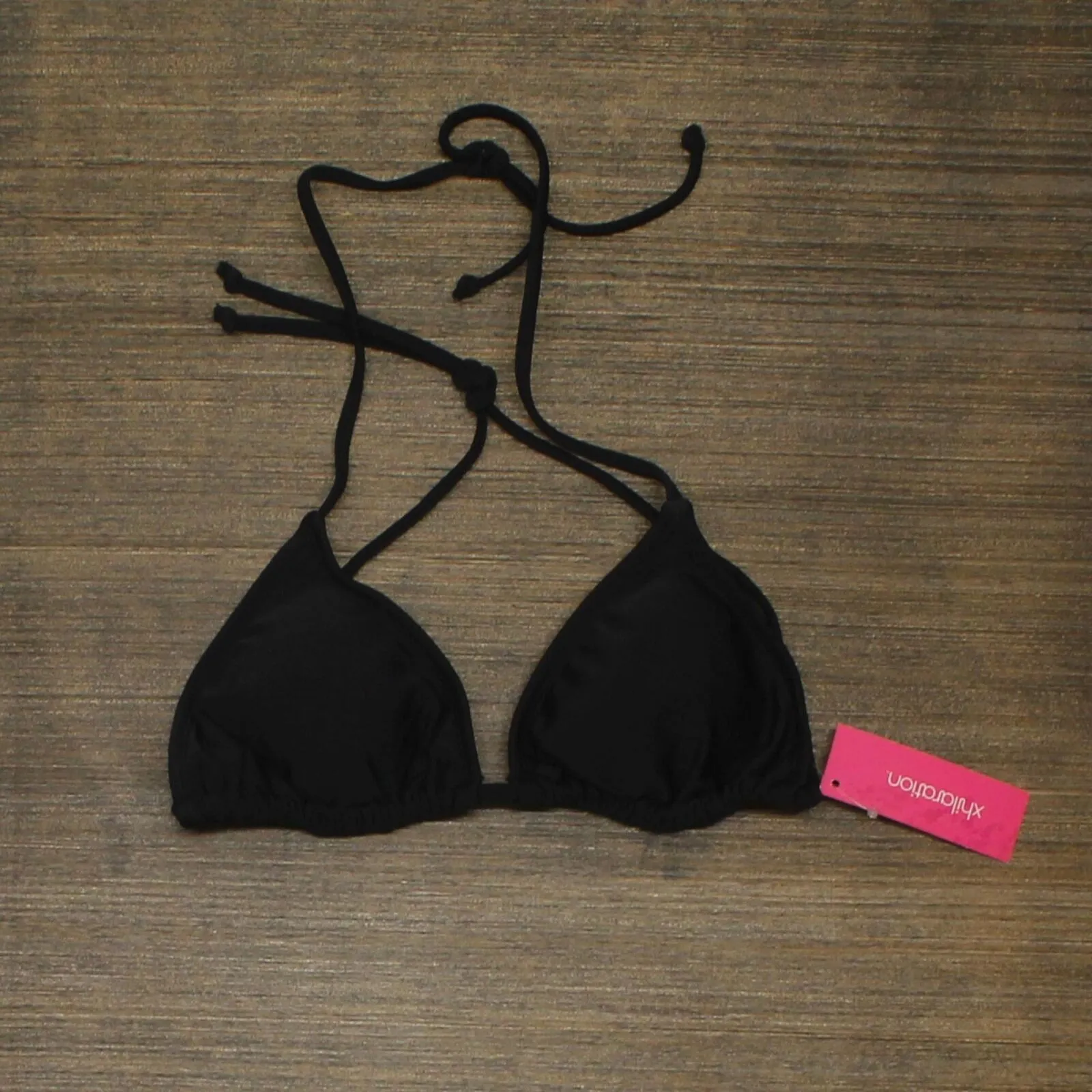 Xhilaration Juniors' String Triangle Bikini Top AFW00