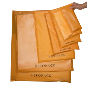 Yellow Home Compostable HEROPACK Mailers- from packs of 25