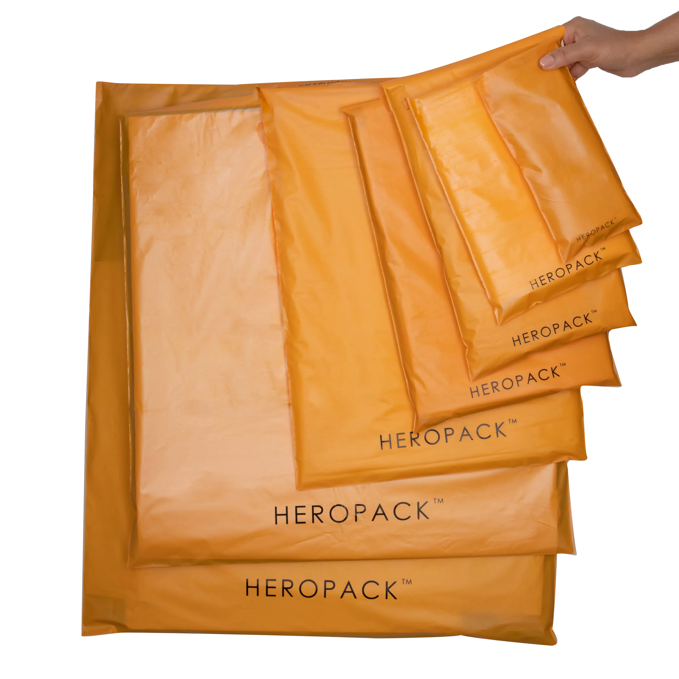 Yellow Home Compostable HEROPACK Mailers- from packs of 25