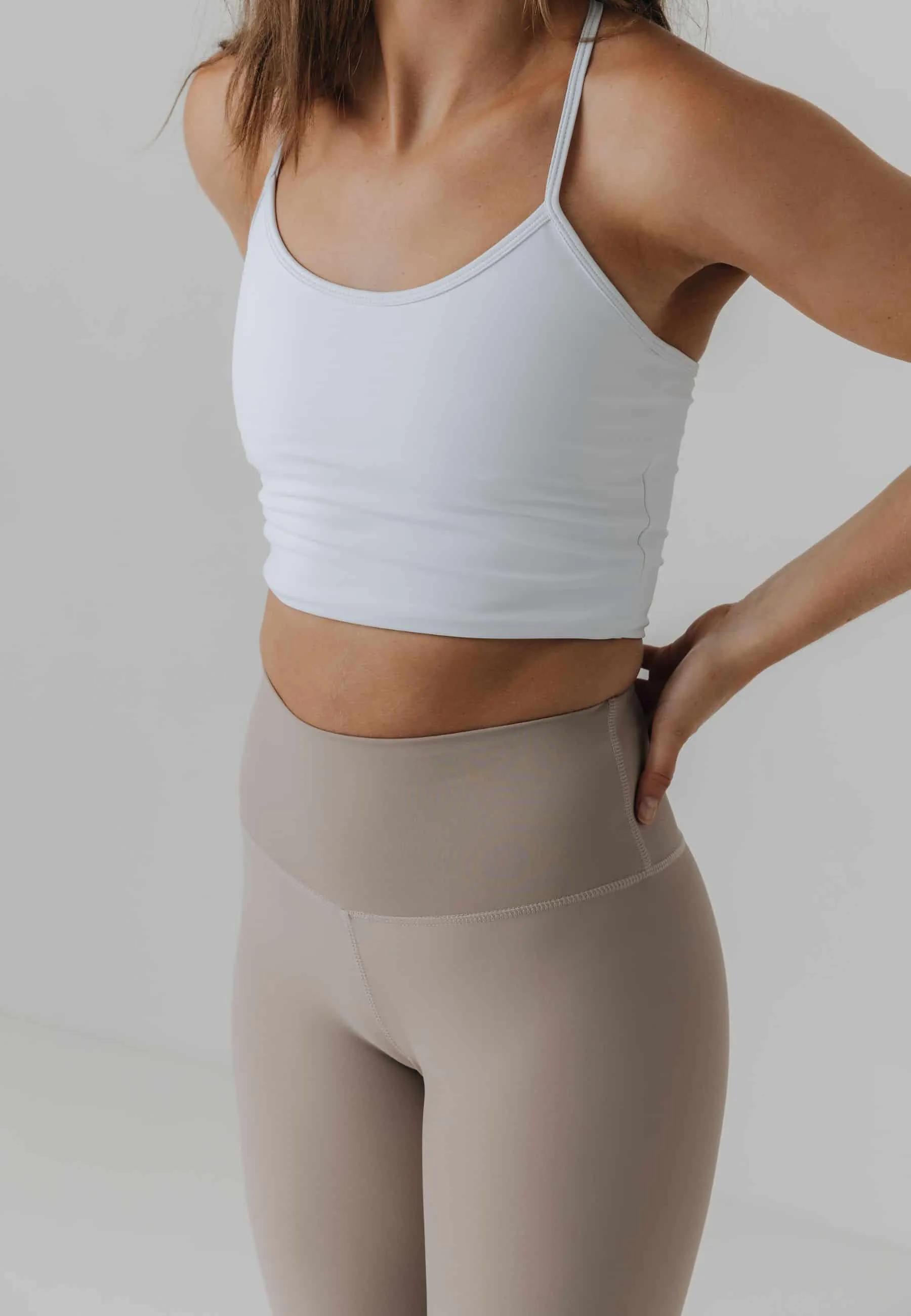 Yoga Singlet Top - White
