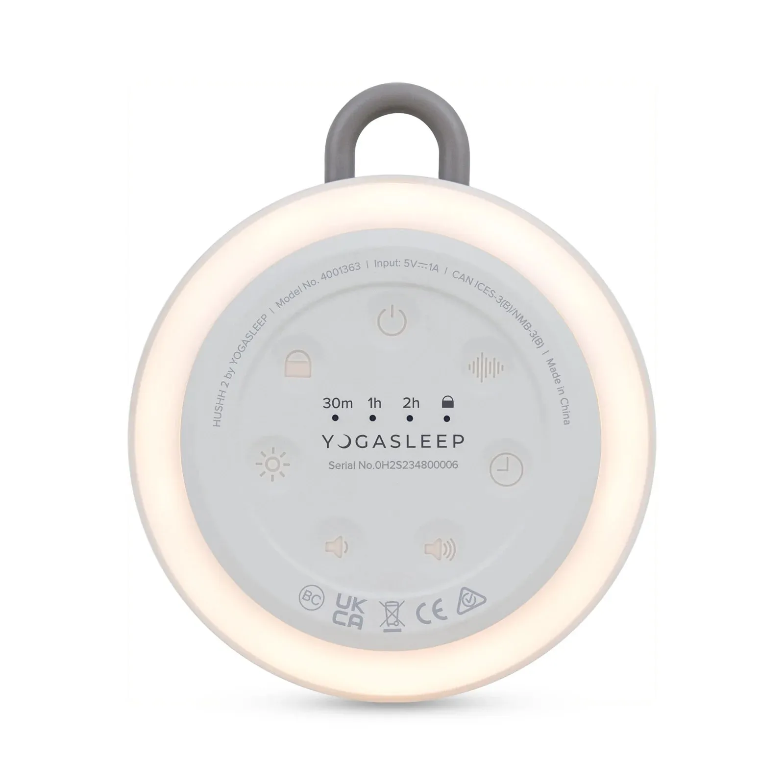Yogasleep Hushh 2 Travel Sound Machine Night Light