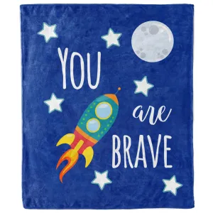 You Are Brave Kids Space Blanket