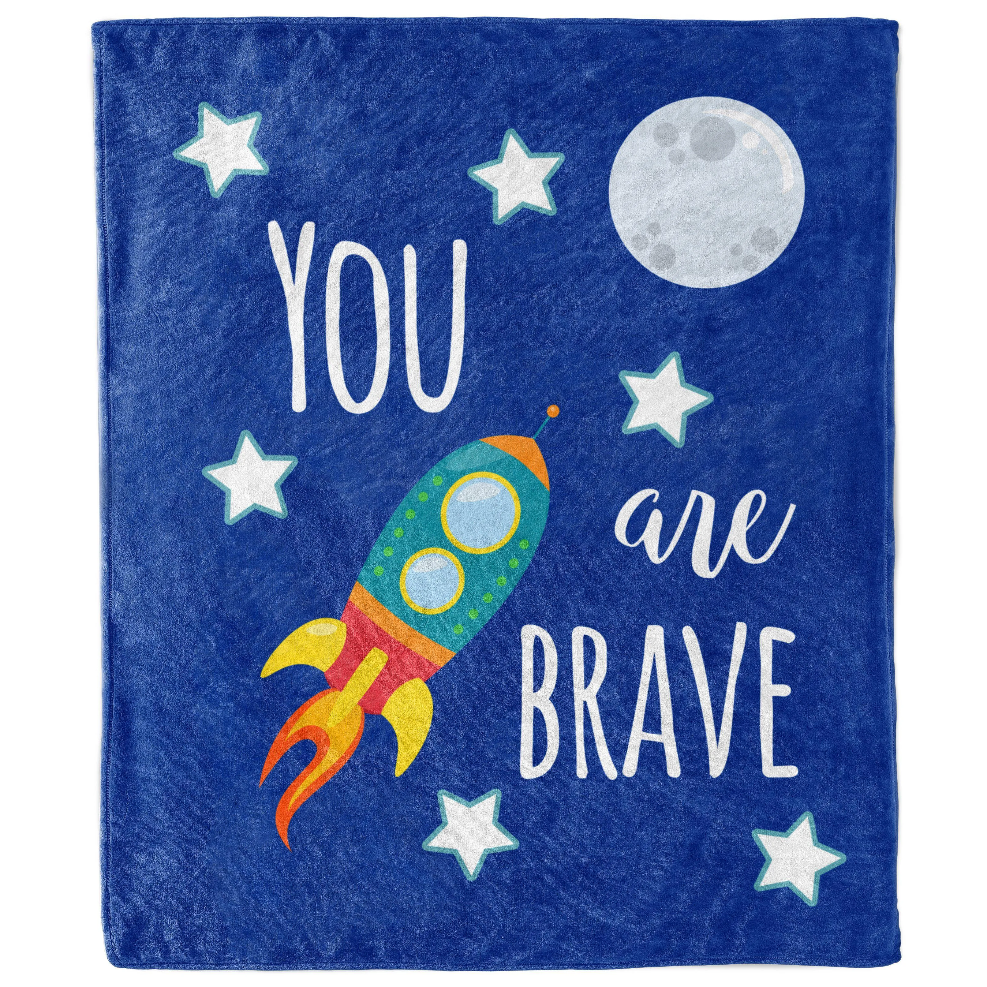 You Are Brave Kids Space Blanket