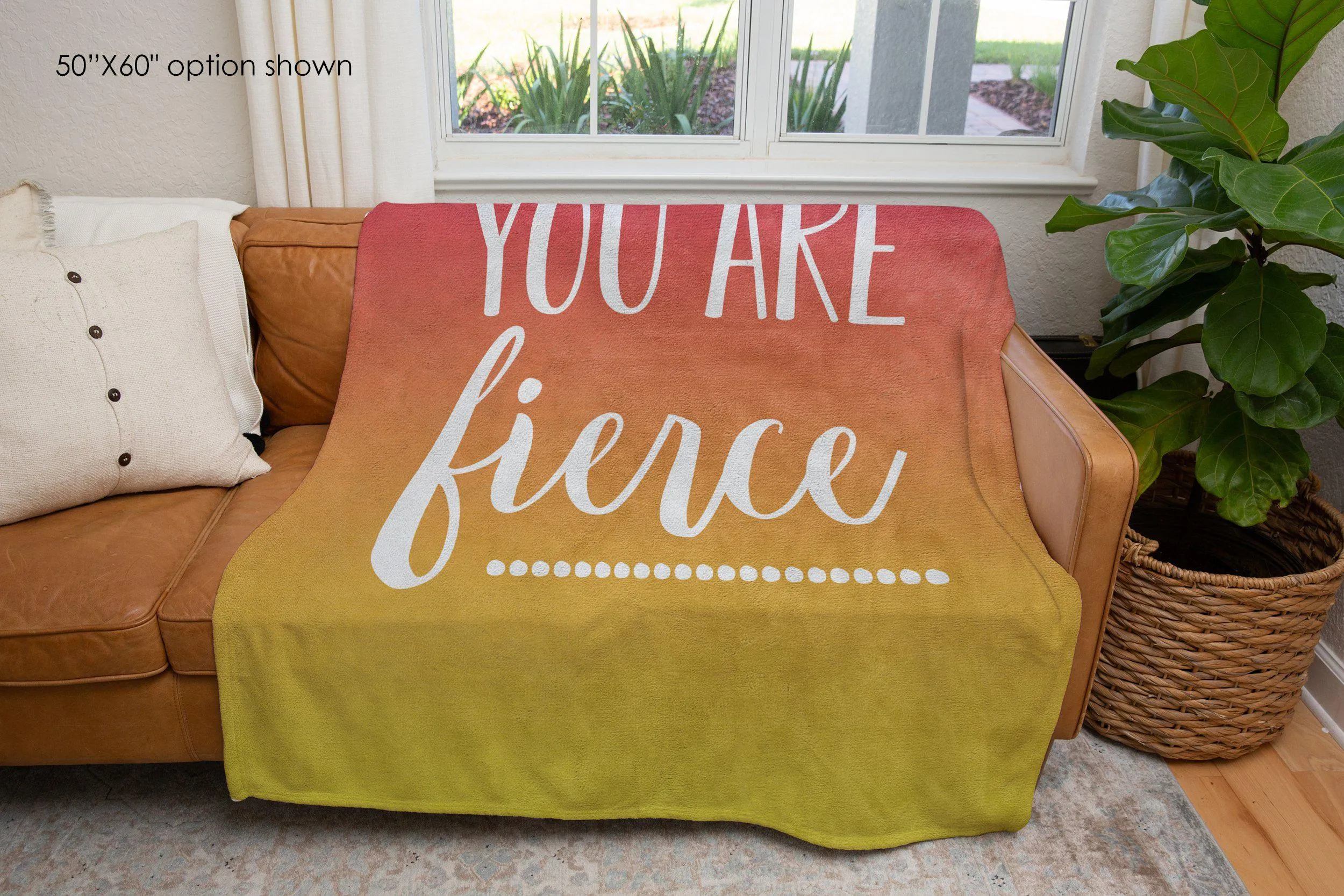 You Are Fierce Inspirational Blanket