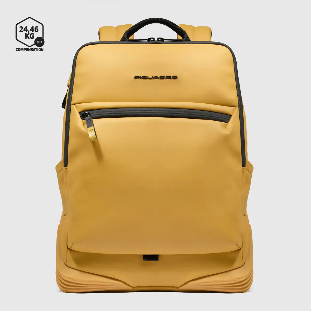 Zaino in Tessuto Waterproof Piquadro Corner 2.0 Porta PC 15,6'' Giallo