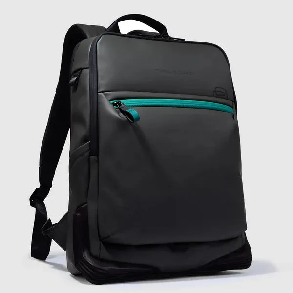Zaino in Tessuto Waterproof Piquadro Corner 2.0 Porta PC 15,6'' Nero