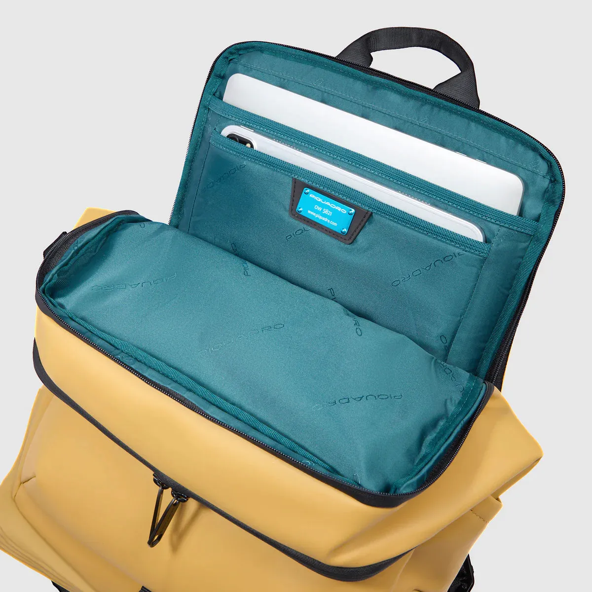 Zaino in Tessuto Waterproof Piquadro Corner 2.0 Porta PC 15,6'' Nero