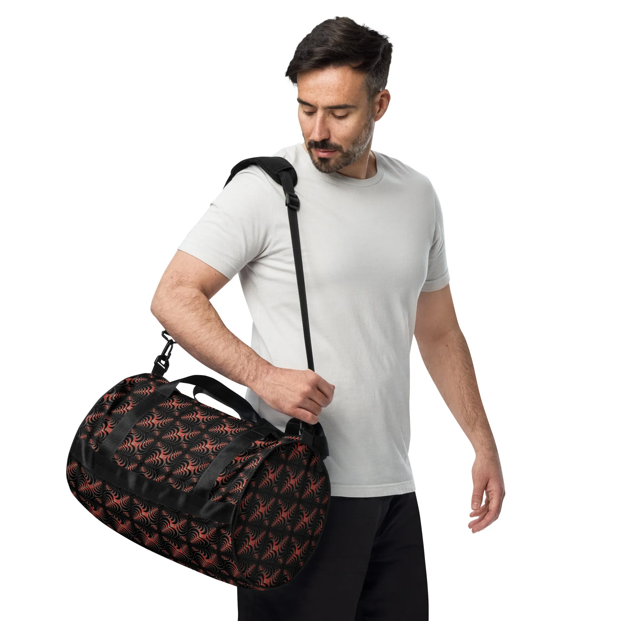 Zebra Love™ Fiery gym bag