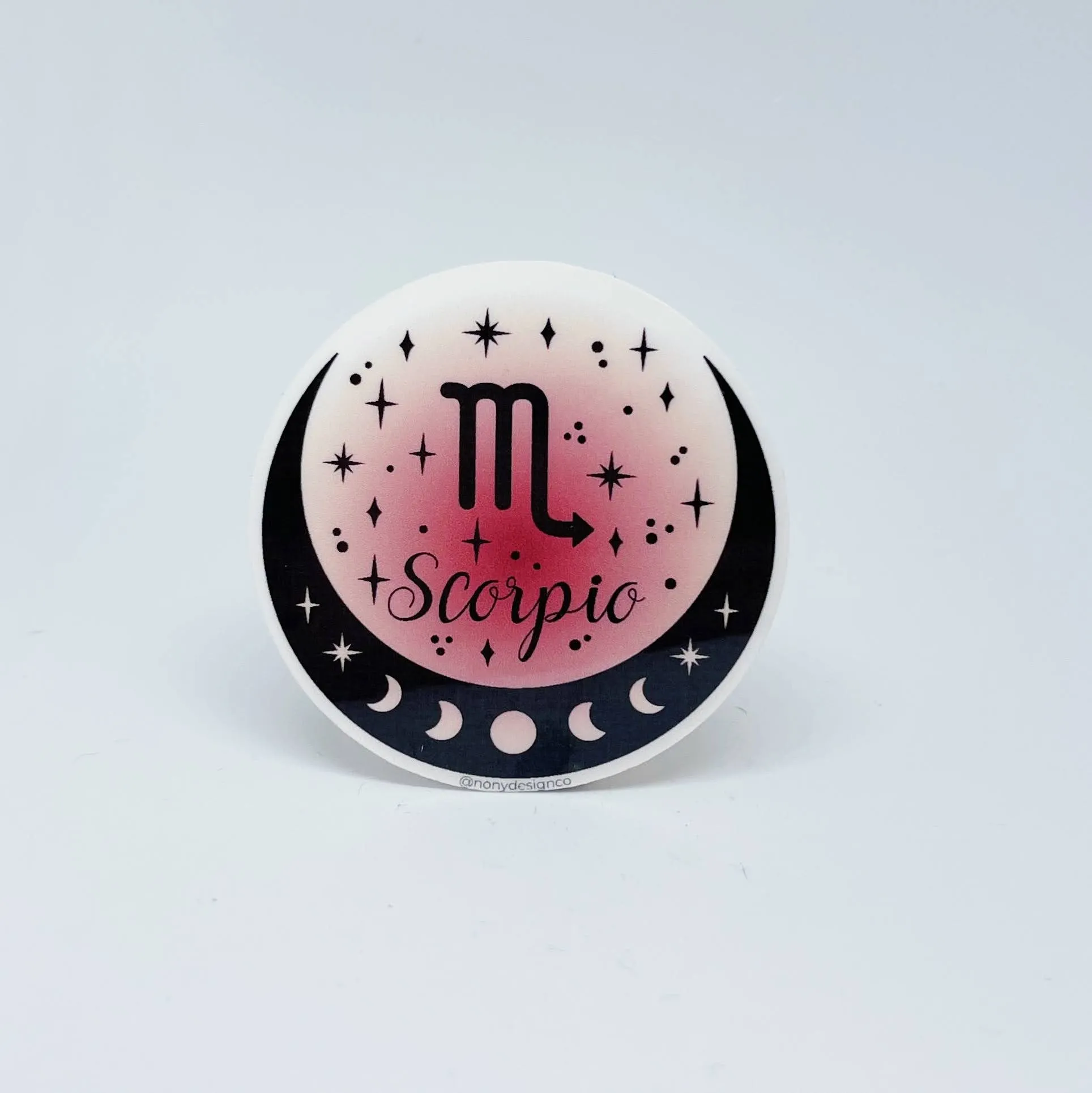 Zodiac Aura Crescent Sticker