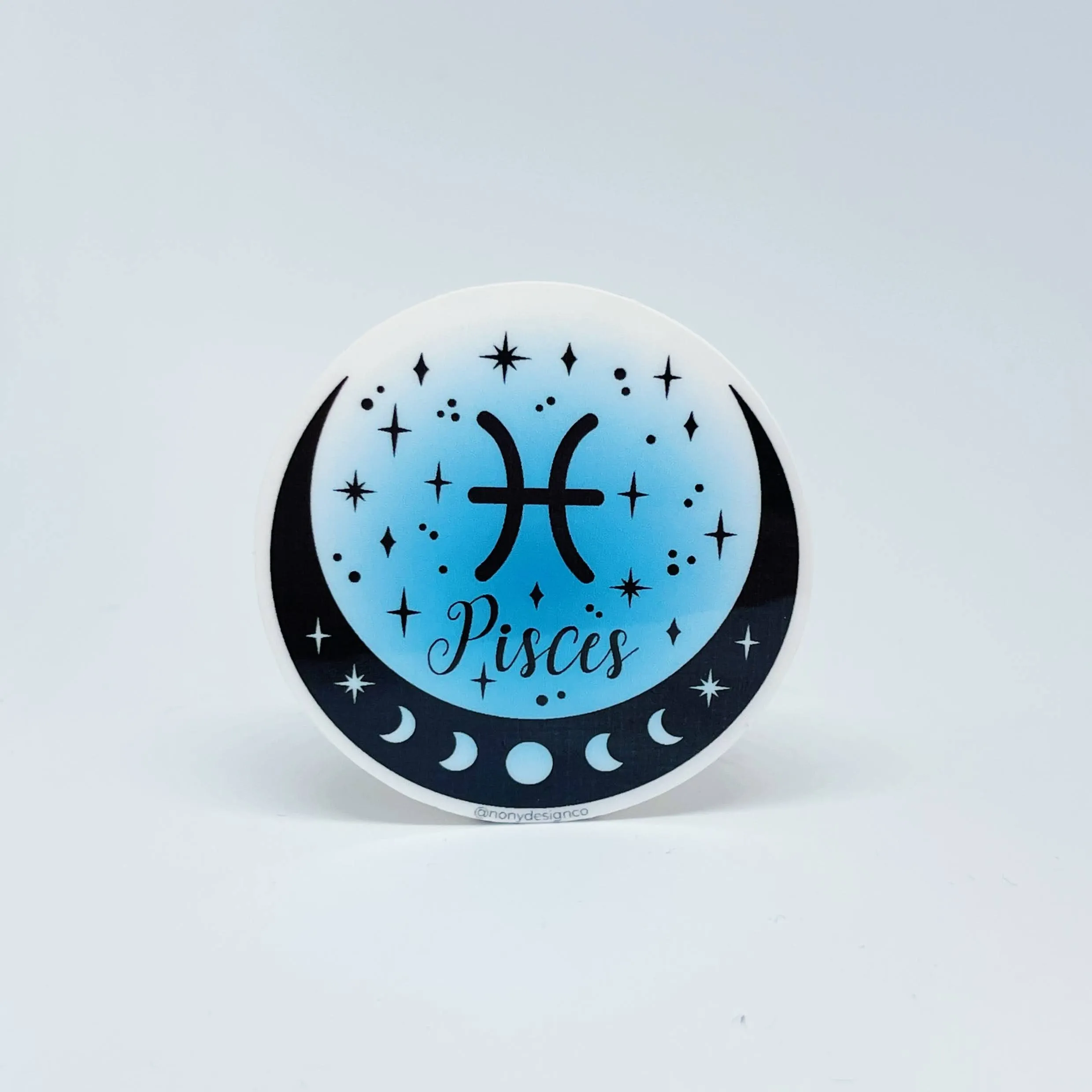Zodiac Aura Crescent Sticker