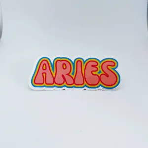 Zodiac Name Sticker