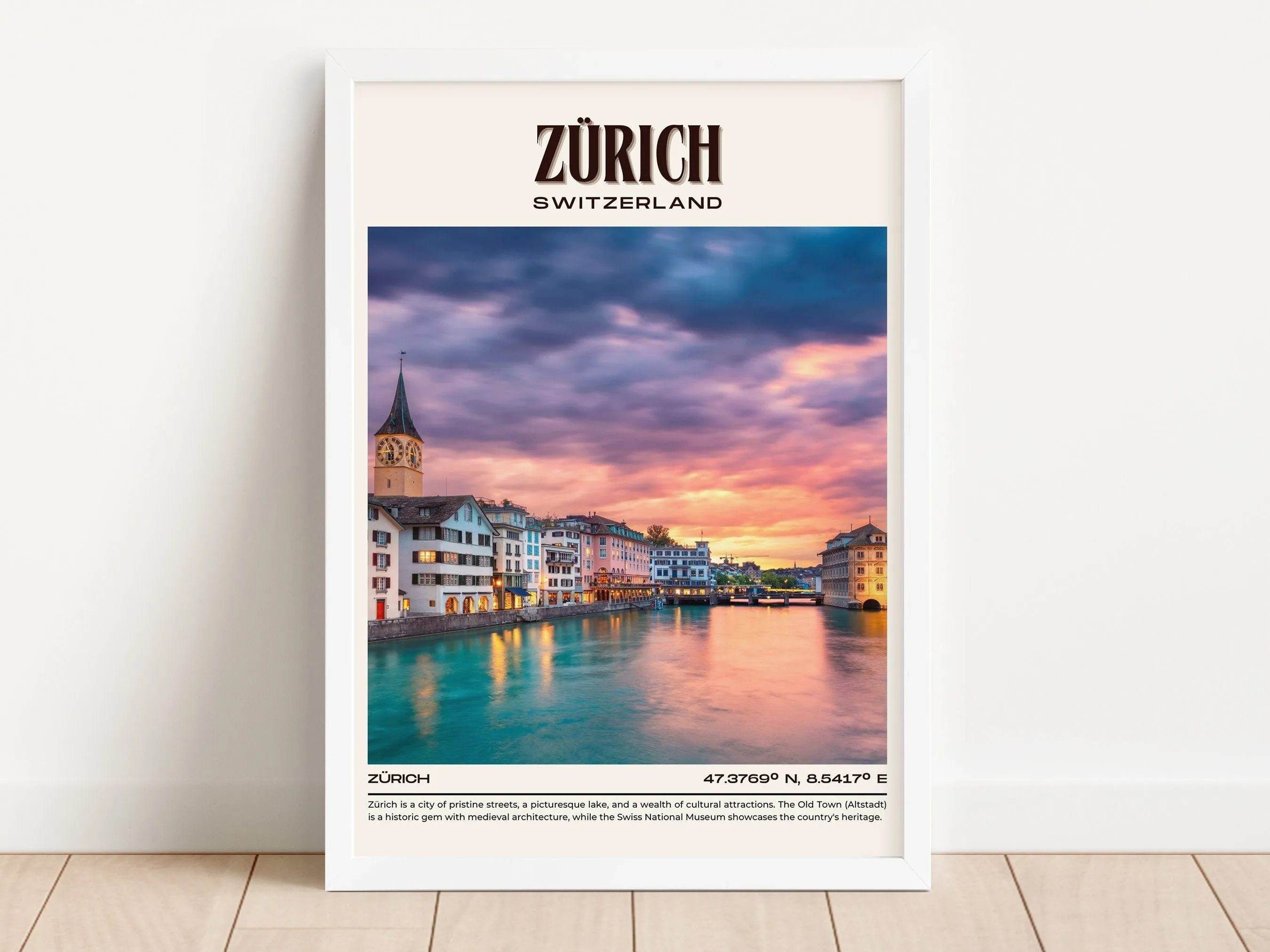 Zürich Vintage Wall Art, Switzerland