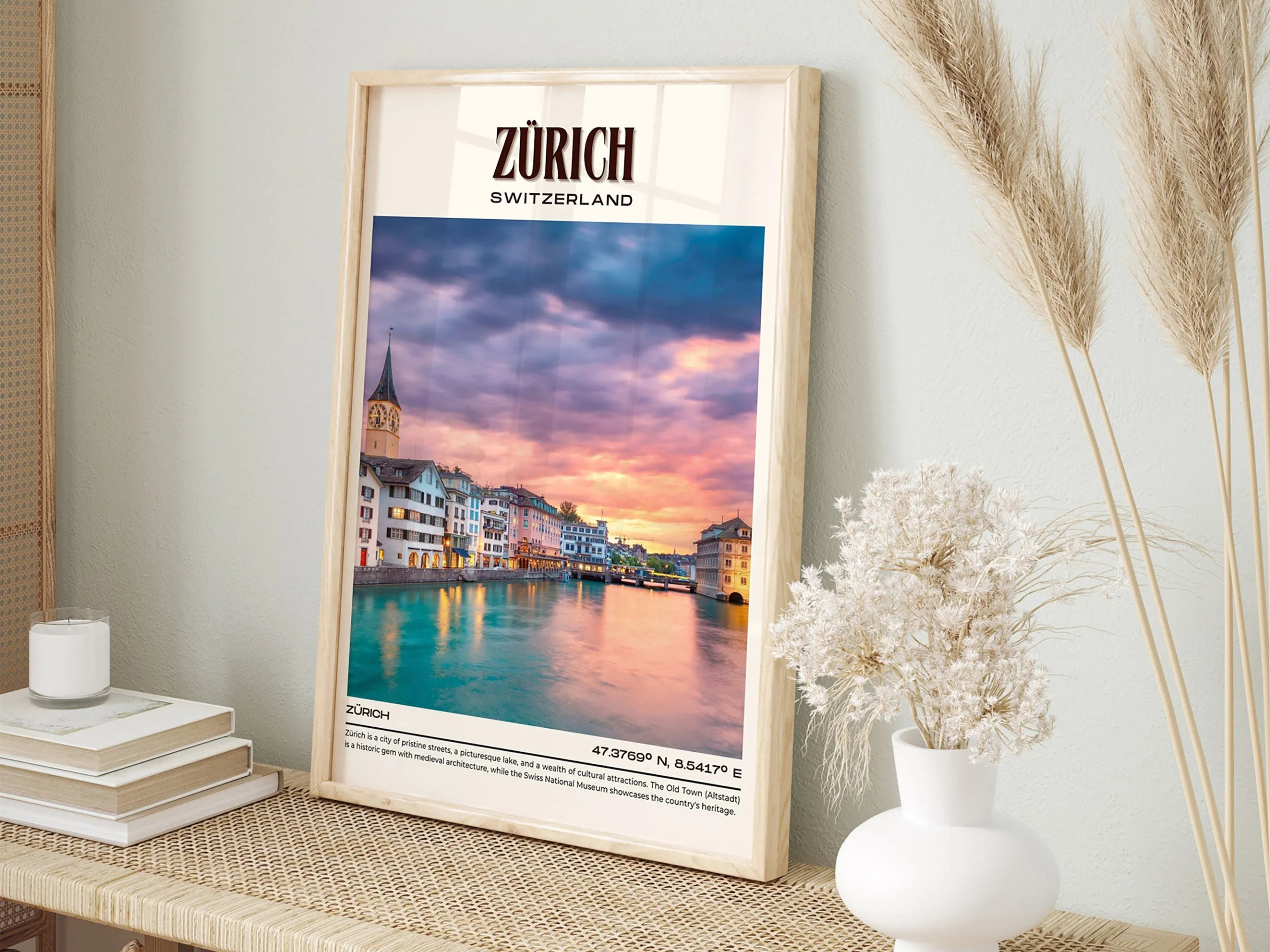 Zürich Vintage Wall Art, Switzerland