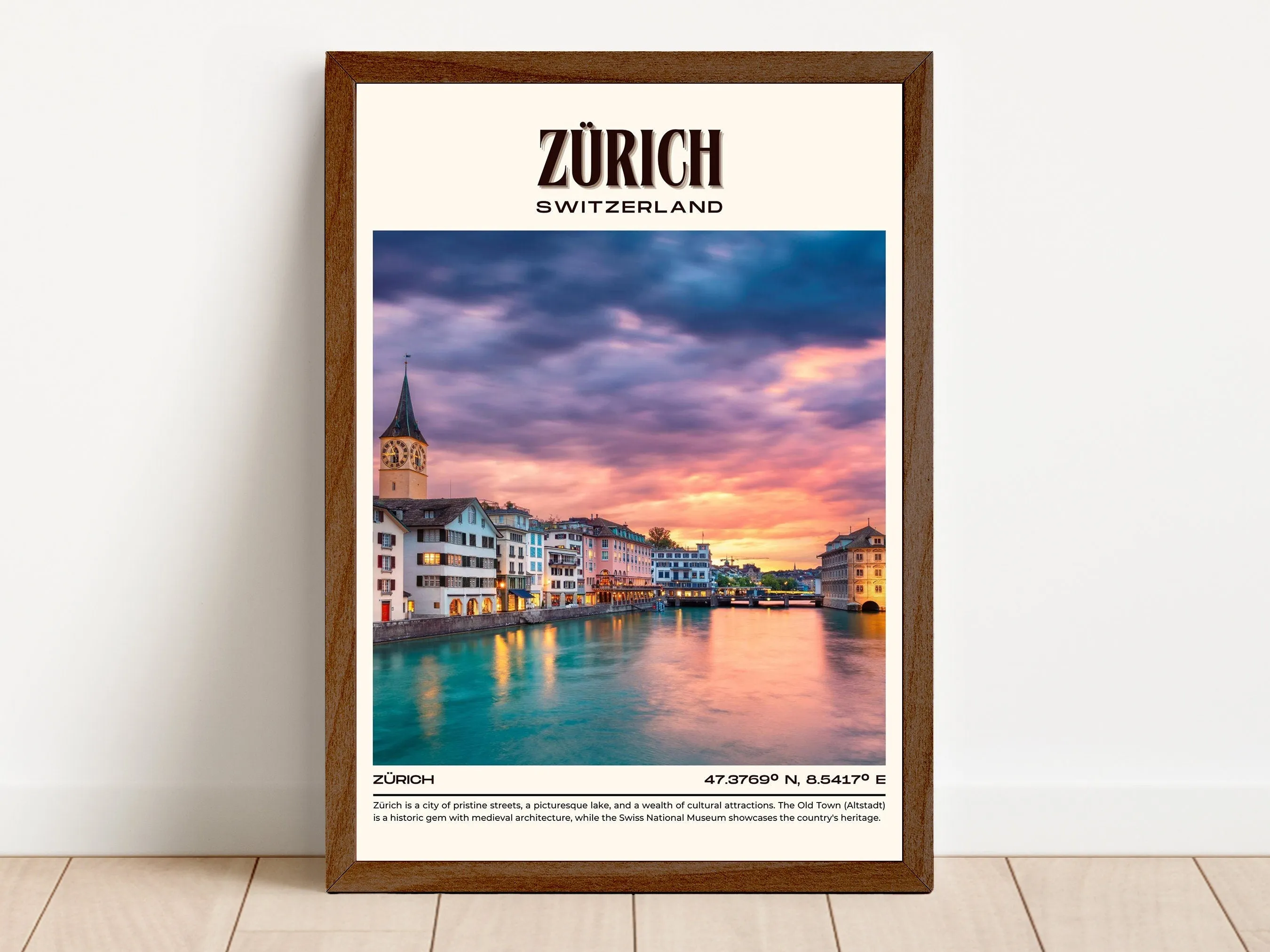 Zürich Vintage Wall Art, Switzerland