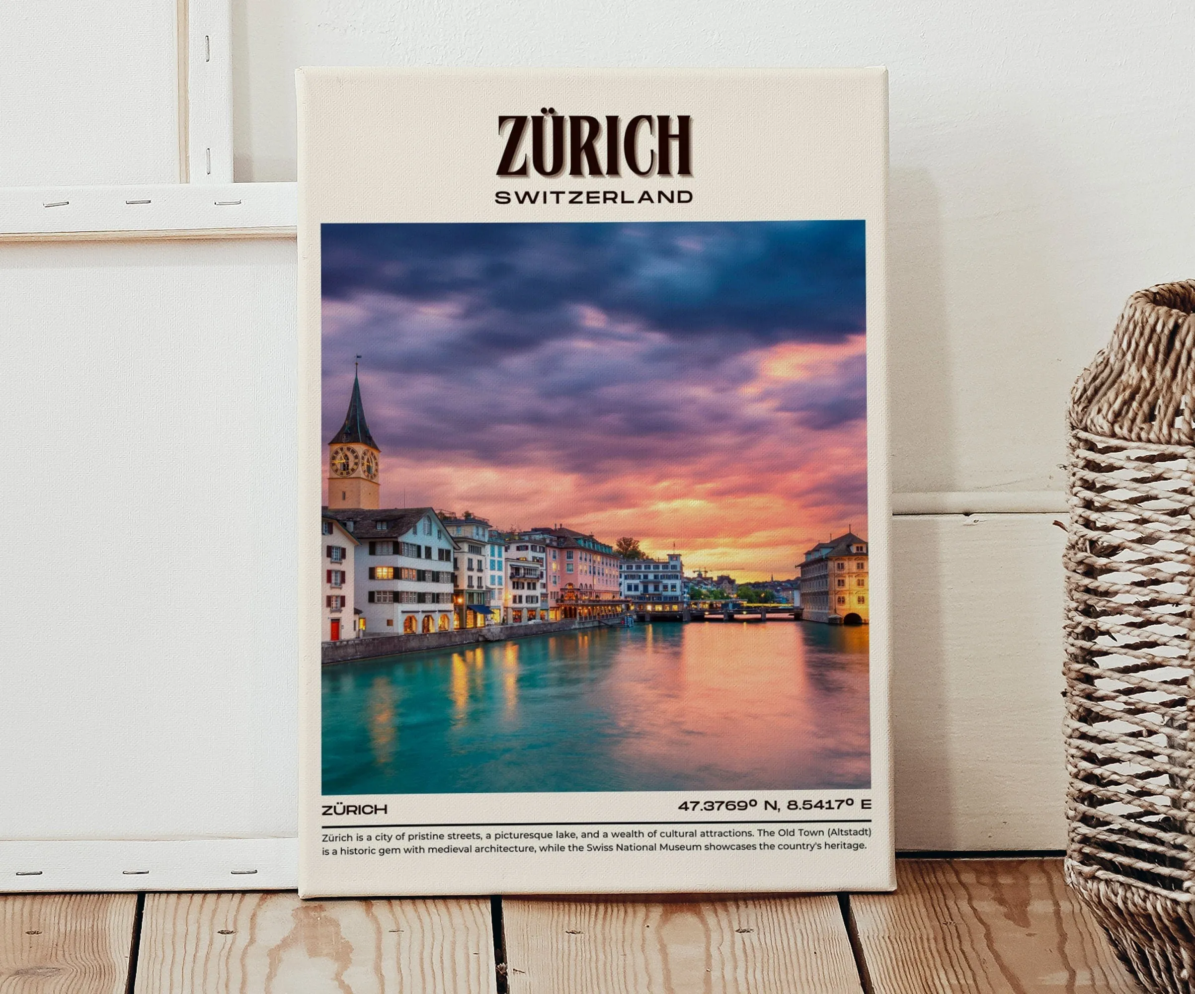 Zürich Vintage Wall Art, Switzerland